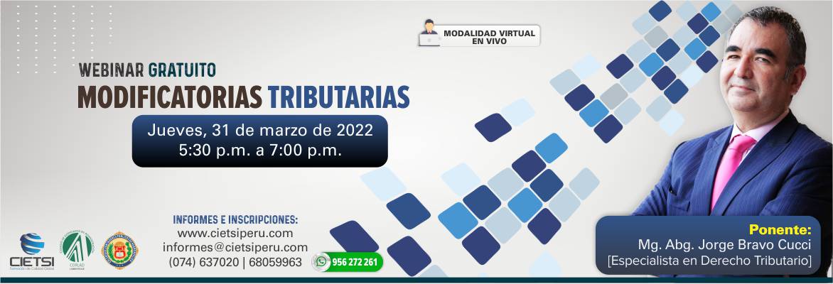 webinar modificaciones tributarias 2022